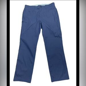 Orvis Tech Pants Mens 36x32 Blue Hiking Trek Stretch Cargo Water Repellent